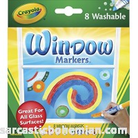 Crayola 58-8165 Washable Window Markers 8 Count B00QFX6UI2
